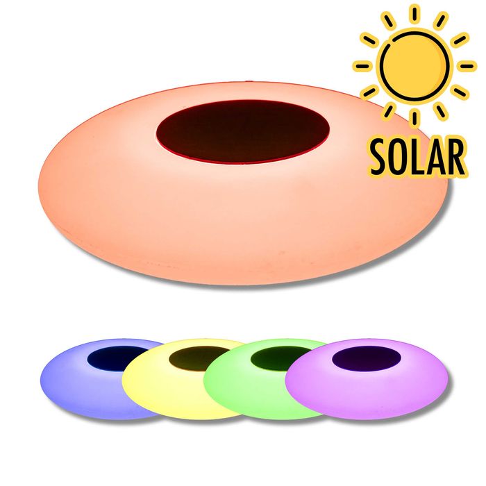 Lampa solarna led ufo śr.33cm pływająca do oczka, stawu, basenu