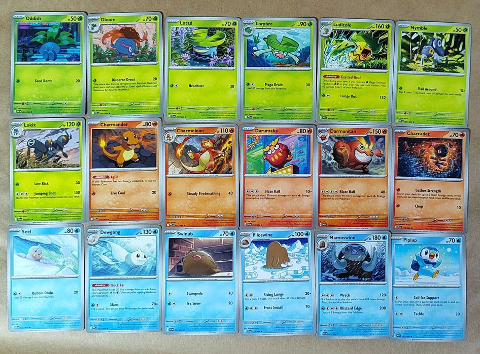 Oryginalne karty Pokemon Mega Evolution Phantasmal Flames - 72 sztuki