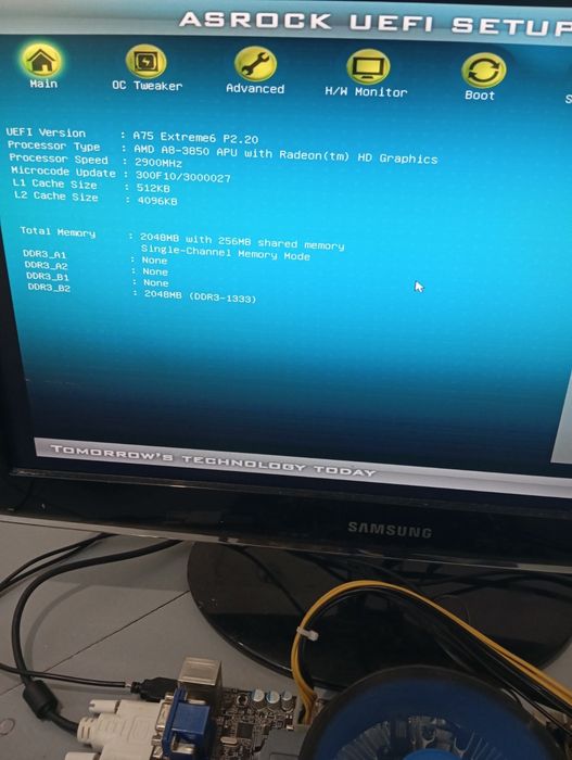 A75 Extreme 6 FM1/ AMD A8 3850