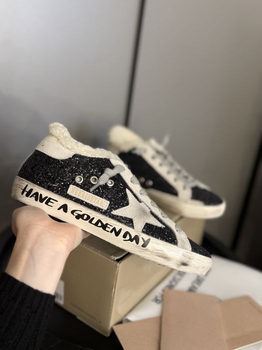 Голден гуз кеды с мехом зимние женские golden goose