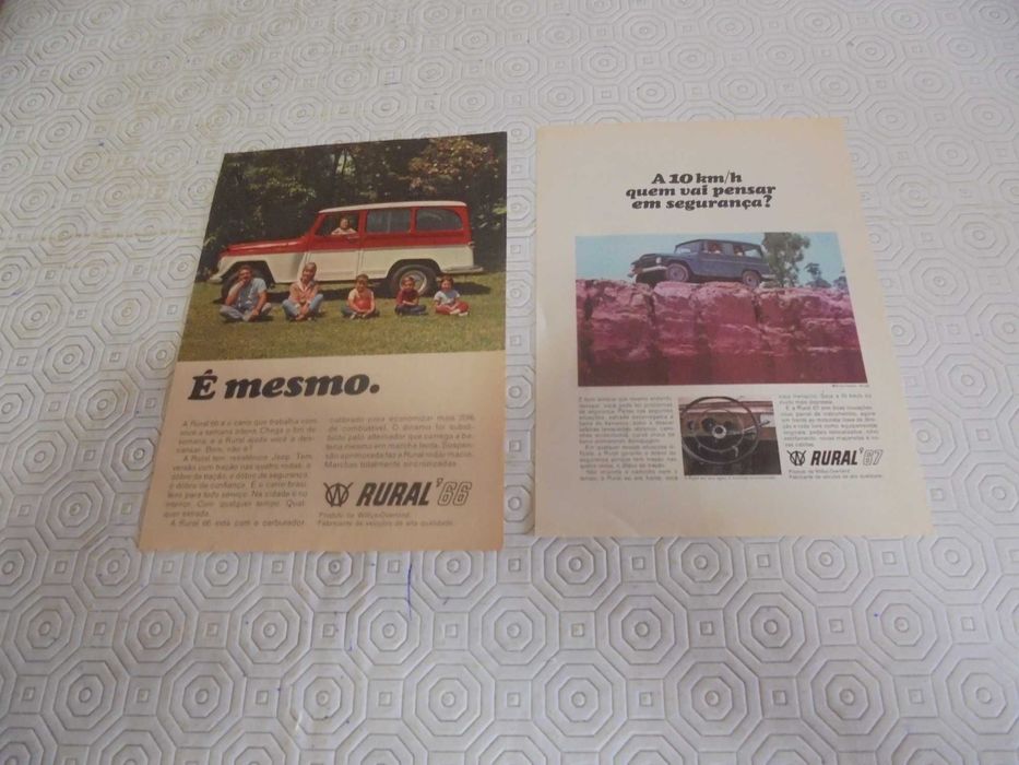 Publicidades antigas do Jeep Rural, anos 60