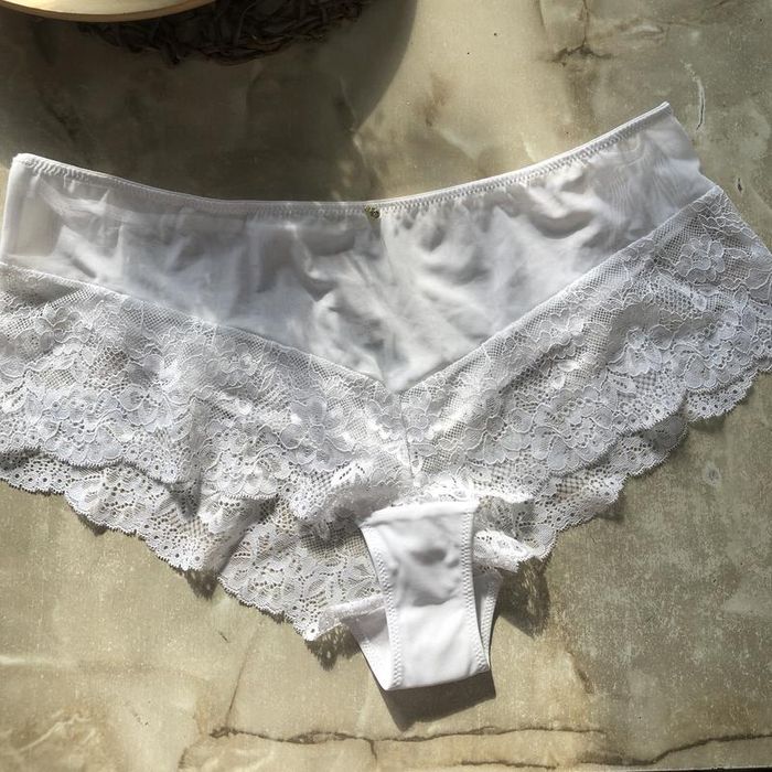 Білі трусики з мереживом ann summers белые трусики с кружевом xxl
