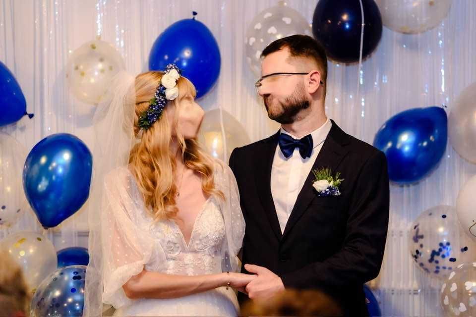 Zjawiskowa suknia ślubna.