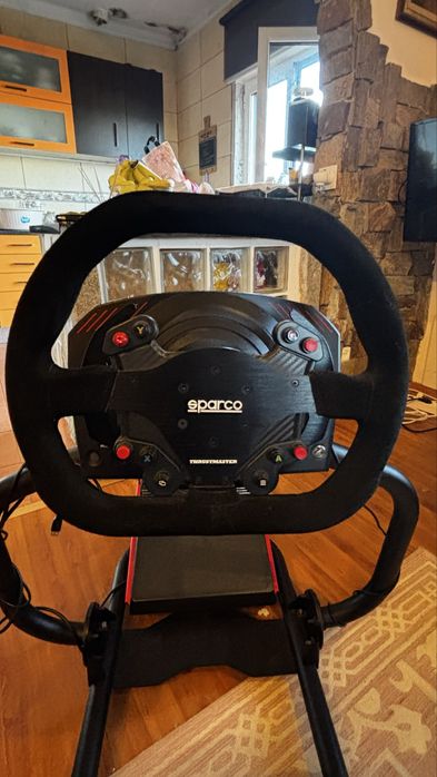 Cockpit Sim Racing Completo – Thrustmaster + Sparco – Excelente Estado