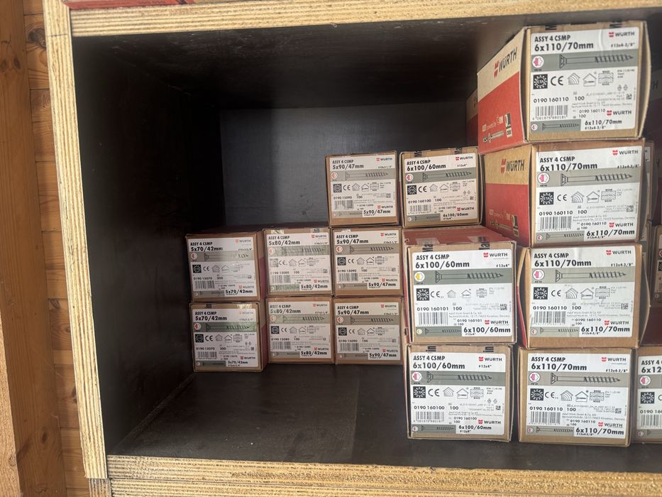 Wkręty wurth 4x30 do 6x220