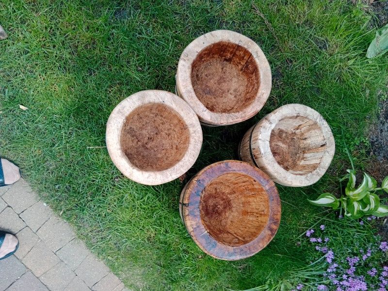 Doniczka donica drewniana