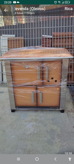 Fogões a lenha esmaltado e inox