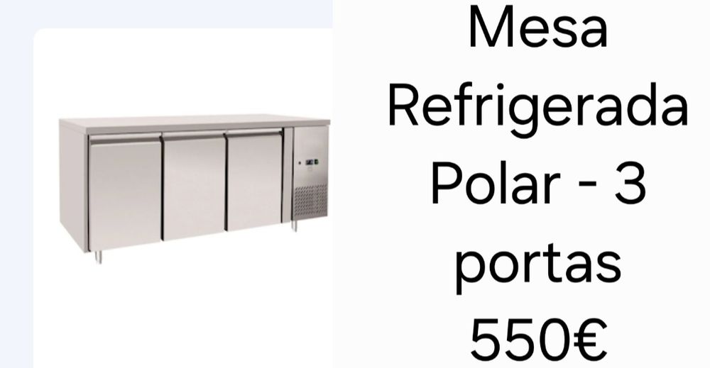 Mesa Refrigerada Polar 3 portas