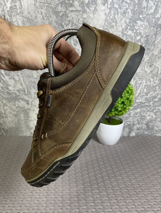 Ecco gore-tex ботинки 41 размер кожаные коричневые оригинал