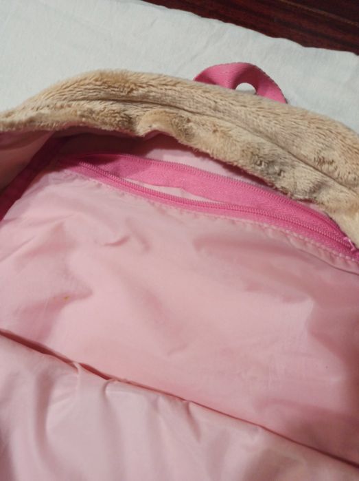 Розовый рюкзак для девочки подростка 40х37 см