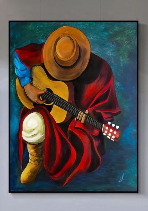 GRANDE PROMOÇÃO : O VAQUEIRO 80x100 PINT ARTÍSTICA em tela