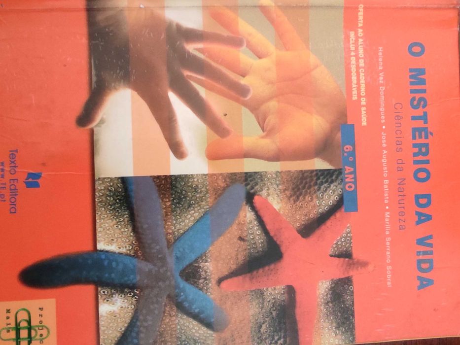 Livros escolares de diferentes anos de ensino e disciplinas