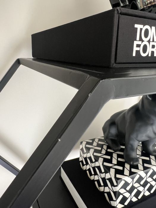 Estante metal preto 90x35x180 cm