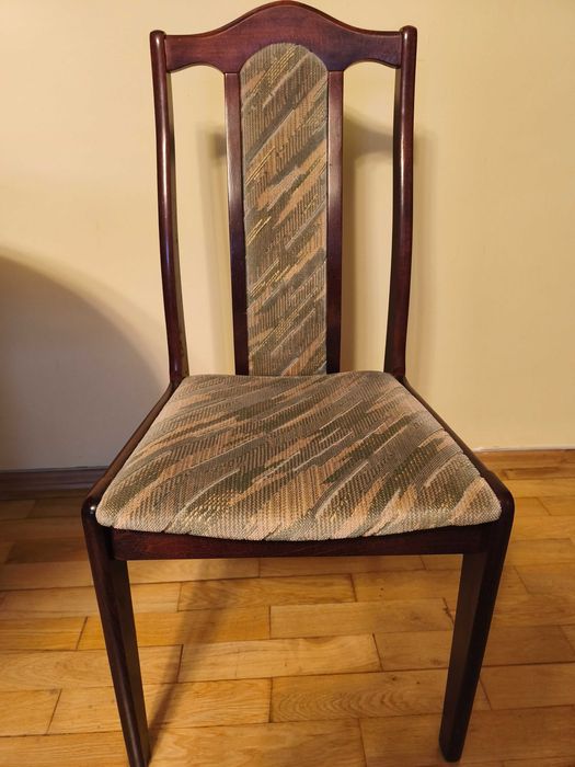 Unikatowy zestaw–lite drewno– 6 krzeseł+stół rozkładany