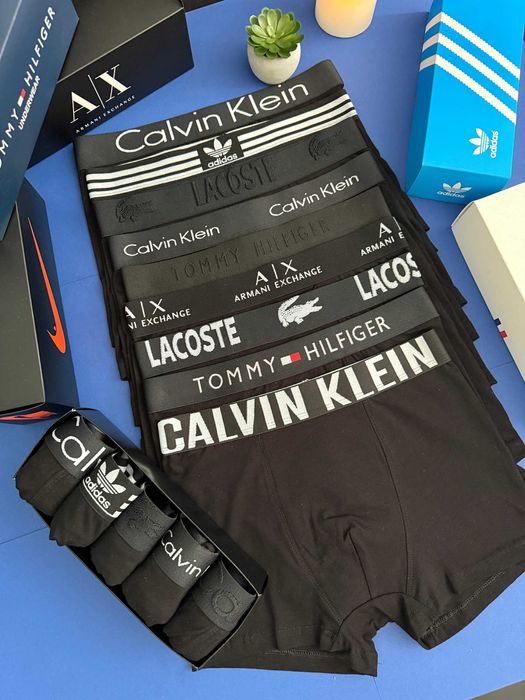 Чоловічі чорні/кольоріві труси Келвін Кляйн та багато брендів, хб
