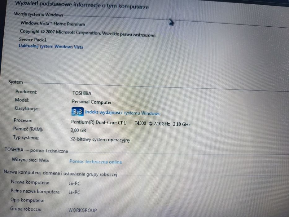 Laptop Toshiba Satellite L300 2C5