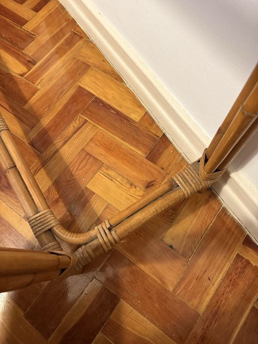 Mesa de apoio bambu 85x96x34cm