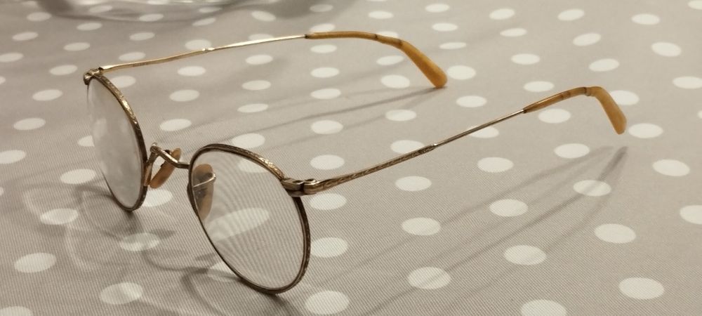 óculos antigos plaqueado 12k