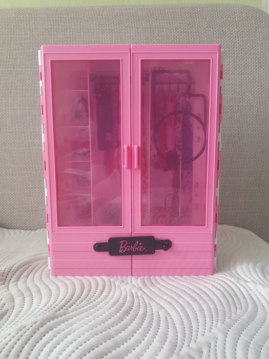 Шафа для речей ляльки Барбі гардероб шкаф
