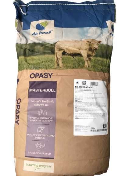 Masterbull Intensiv Pasza sypka dla opasów Suche żywienie 25kg De Heus