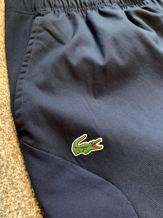 Dres set komplet tracksuit lacoste sport biały granatowy