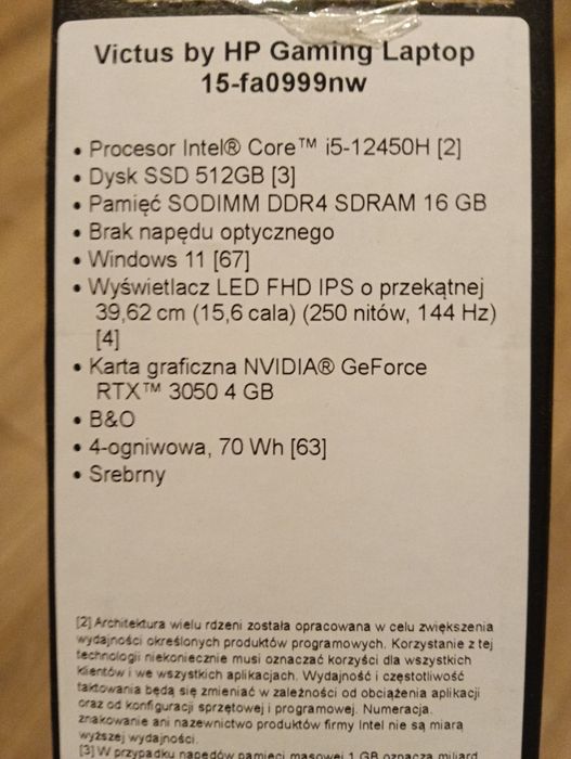 Laptop HP Victus gamingowy