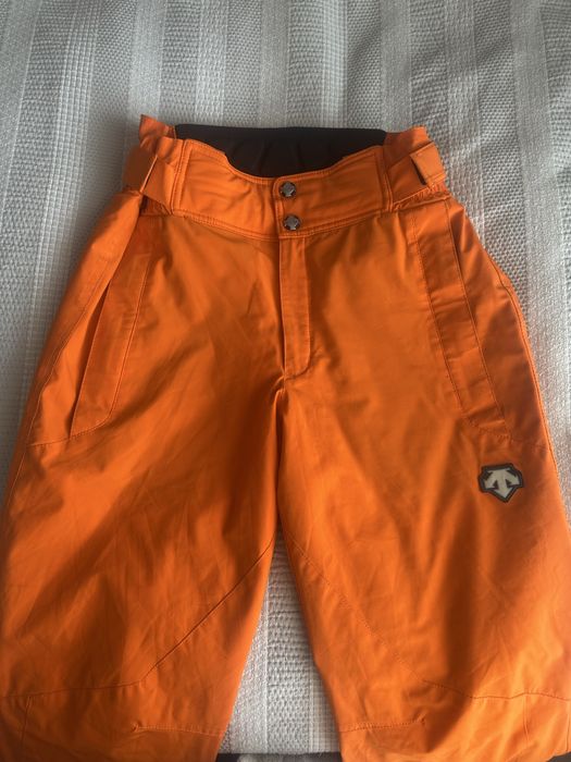 Лижні штани оранжевого кольору/лыжные штаны DESCENTE