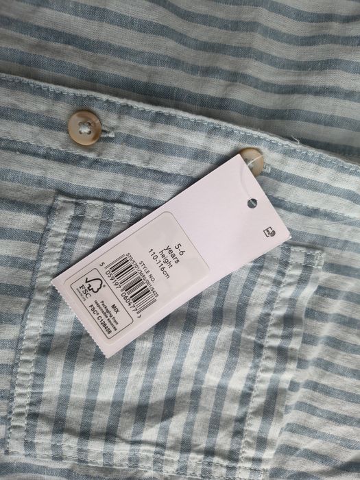 Lniana koszula George rozmiar 110-116