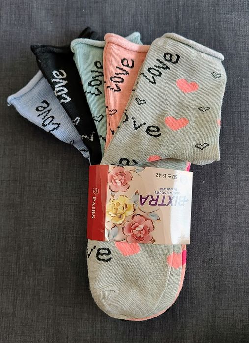 Skarpety 39-42 walentynki