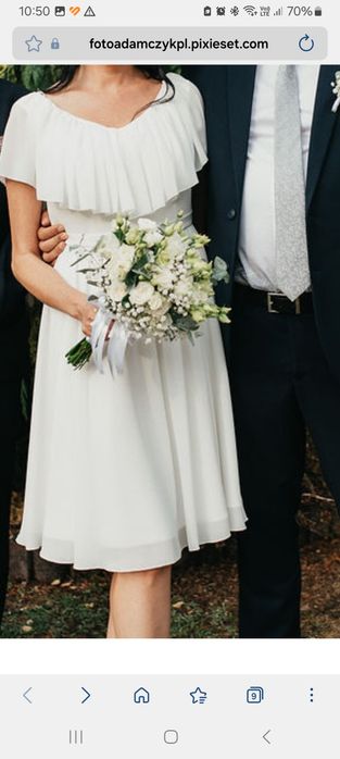 Elegancka sukienka na ślub cywilny lub poprawiny