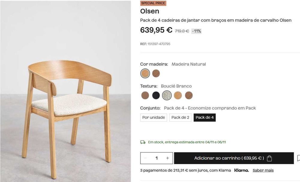 Mesas e cadeiras