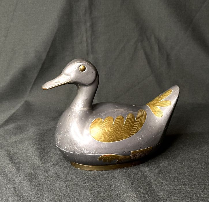 Вінтажна шкатулка "Качка" Олово 1960-х років