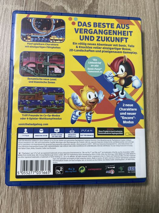#1627 Sonic Mania Plus gra ps4 playstation 4
