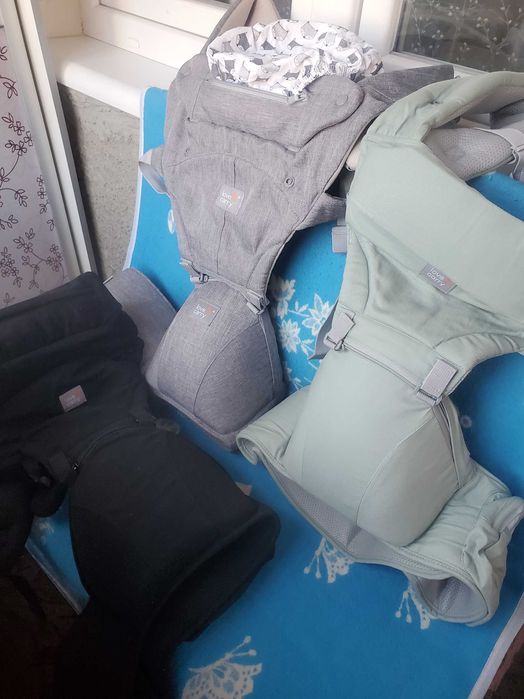 Хіпсіт ергорюкзак 6в1 чорний сірий зелений