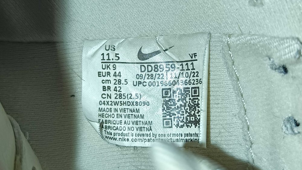 Męskie sneakersy NIKE AIR FORCE 1 '07 r.44 skóra stan bardzo dobry