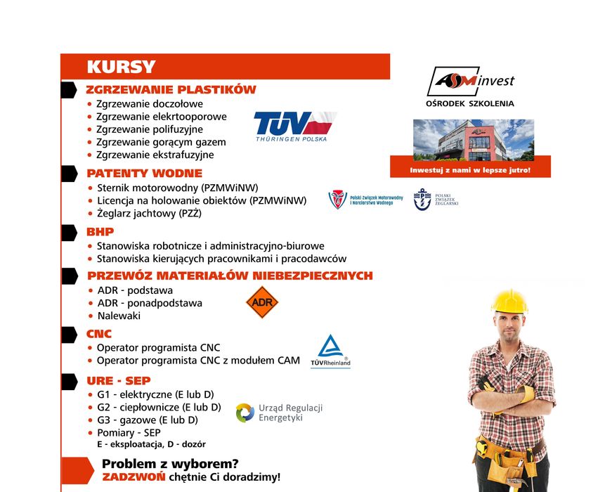 Kurs Szkolenie - Koparkoładowarka Koparka kl I III, Ładowarka kl I III