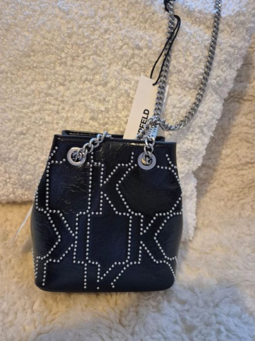 Torebka skórzana Karla Lagerfeld