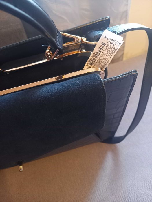 Torebka damska granatowa ZARA