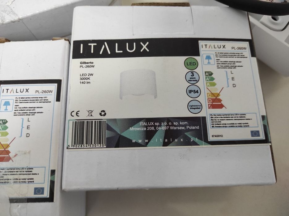 Kinkiety LED italux pl-260w