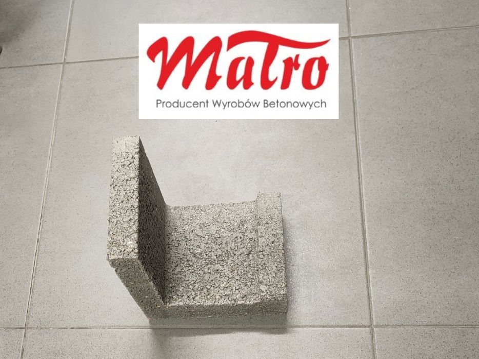 Kształtka wieńcowa typu L Pustak wieńcowy szalunkowy pustaki