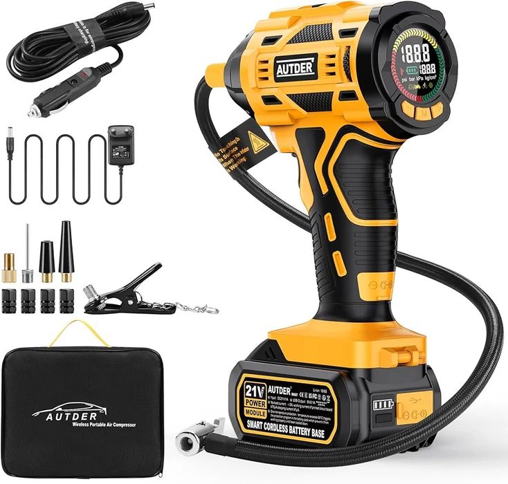 AUTDER Akumulatorowa sprężarka powietrza 180 psi