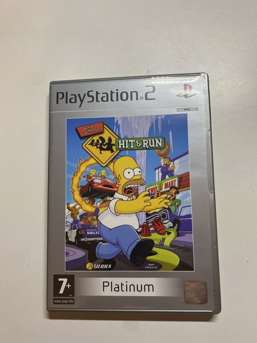 Gra the simpsons hit and run ps2 stan prawie idealny
