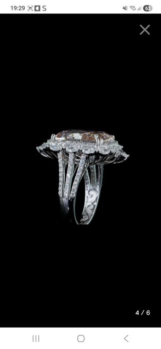 Złoty Nowy pierścionek 12.65 ct diament Fancy !