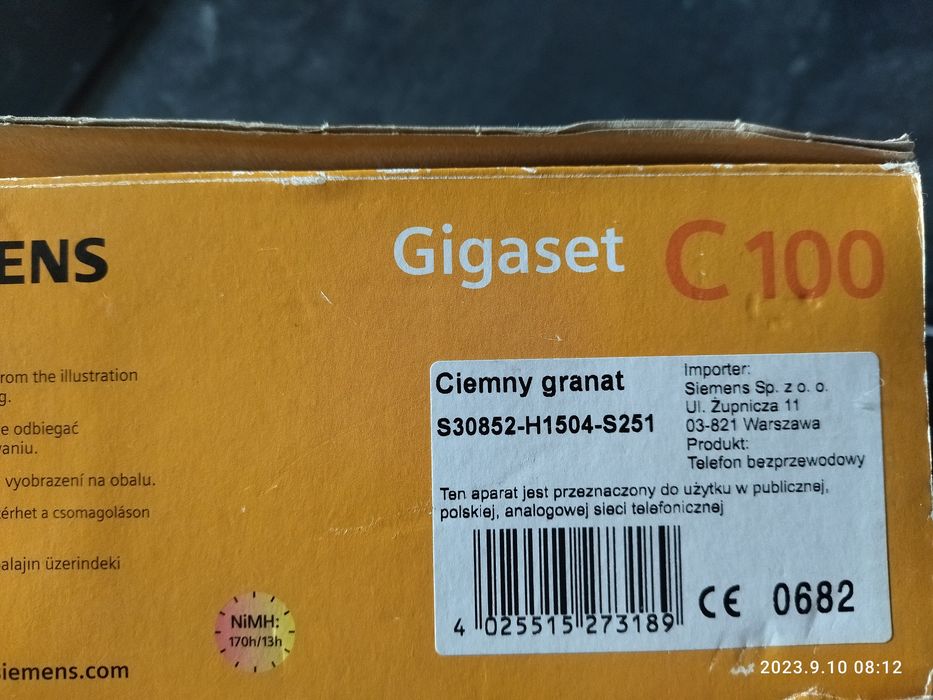 Telefon bezprzewodowy Siemens C100 baza i ładowarka sprawny