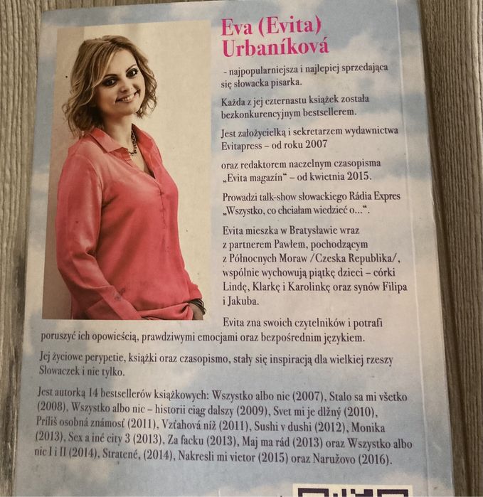 Książka Wszystko albo nic  Evita Urbaniková