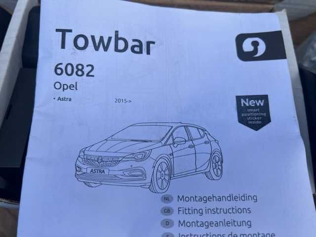 opel astra k hak holowniczy automat + moduł