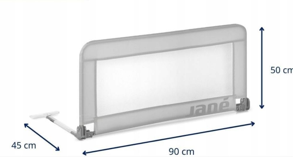 Barierka ochronna dla dzieci do łóżka. Nowa firmy JANE.