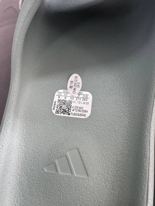 ОРИГІНАЛ 100% Тапочки Adidas Yeezy Slides Grey ID5480 43