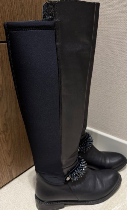 Жіночі чоботи шкіряні