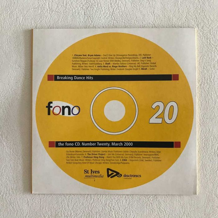 Disco cd Breaking Hits In Europe 2000